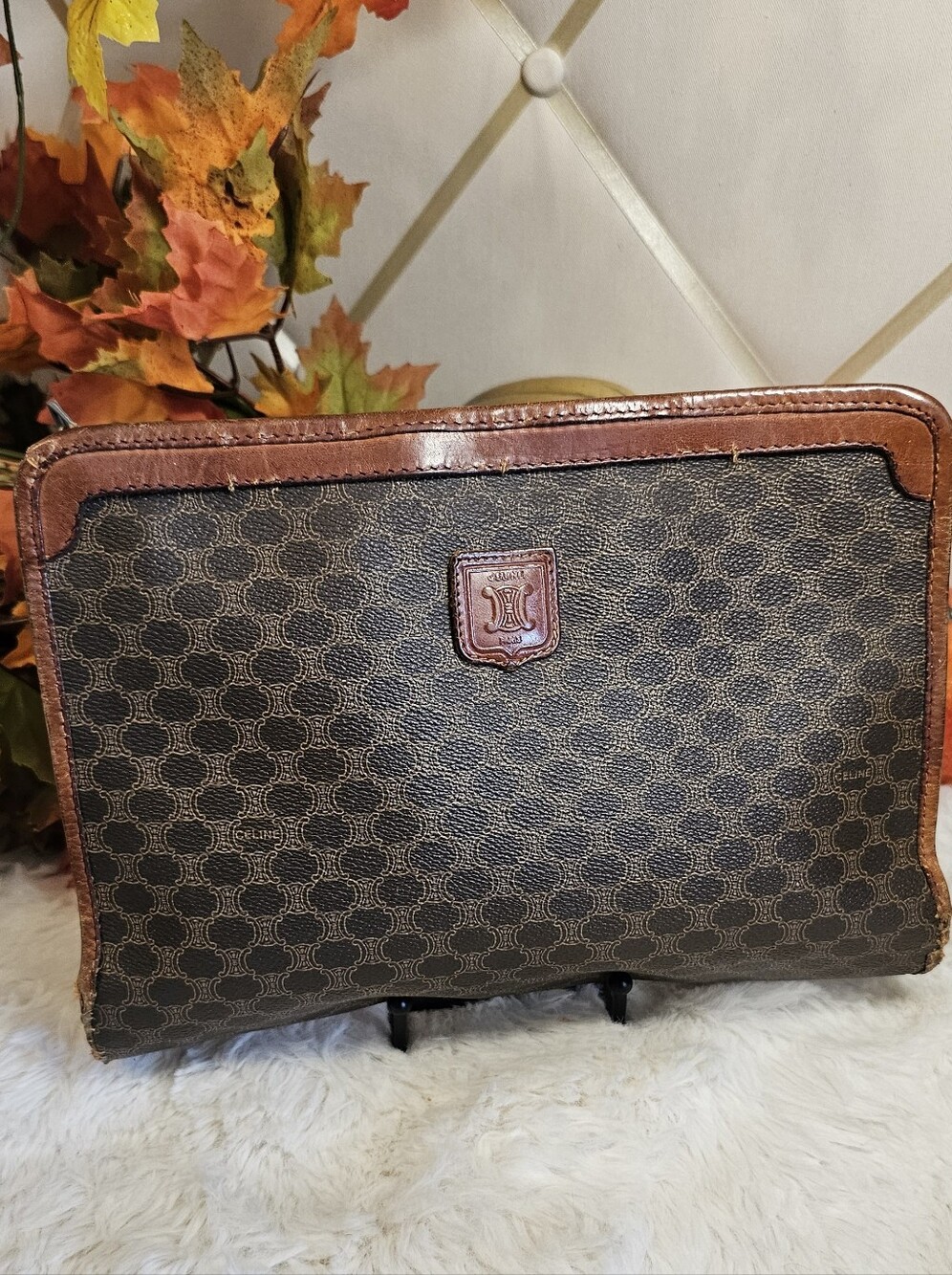 Celine Brown Monogram Travel Pouch **Project Piece, Review Photos**
